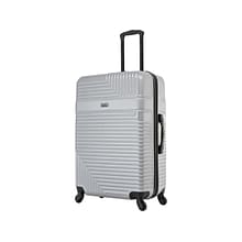 InUSA Resilience Polycarbonate/ABS Large Suitcase, Silver (IURES00L-SIL)