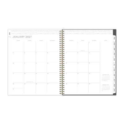 2027 Blue Sky Kelly Ventura Midnight Garden 8.5" x 11" Calendar Year Weekly & Monthly Standard Planner, Plastic Cover