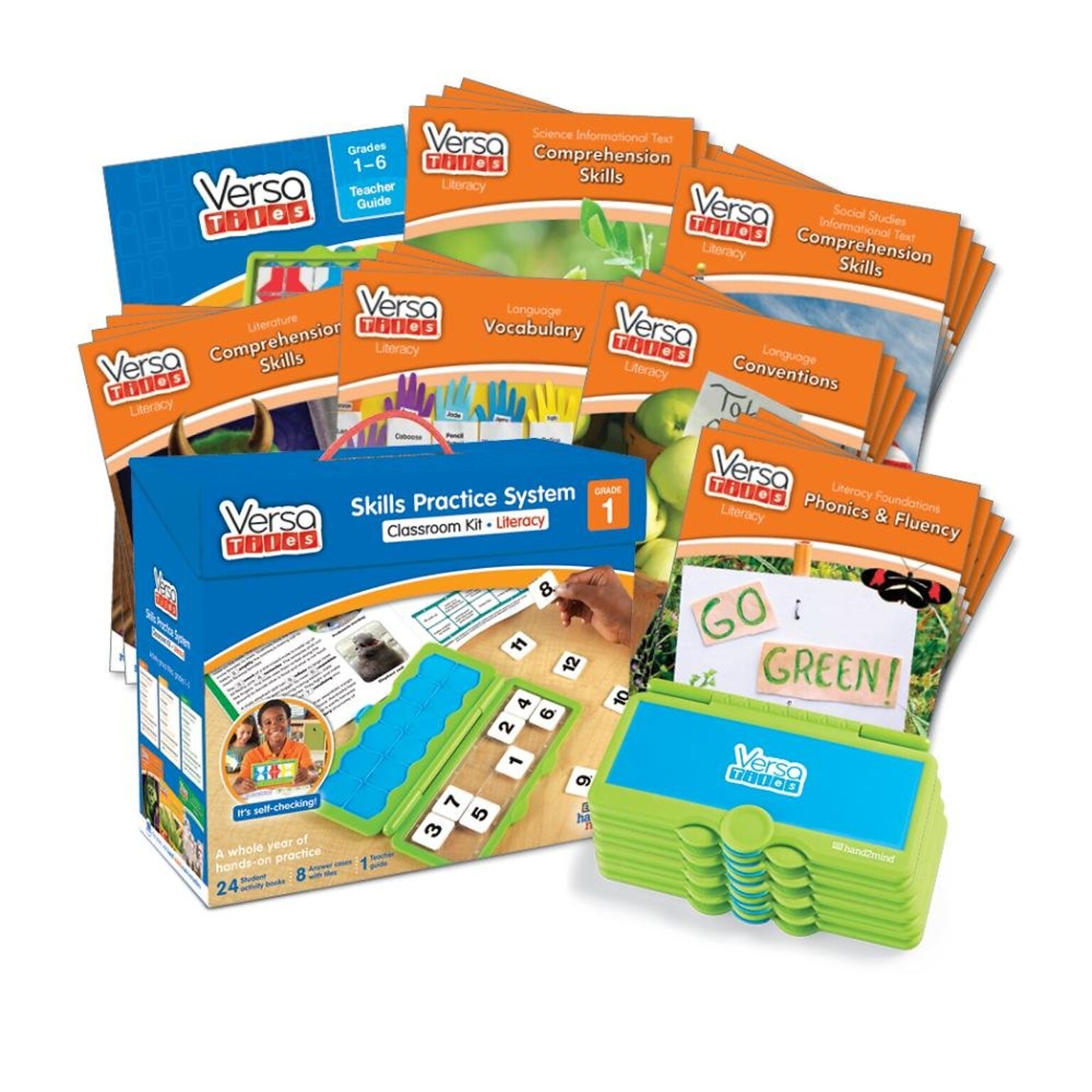 hand2mind VersaTiles Grade 1 Literacy Classroom Kit (85860)