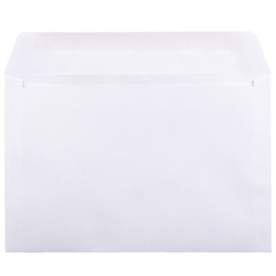 JAM Paper Booklet Envelope, 6" x 9", White, 1000/Carton (04238B)