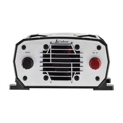 Cobra® 400W Pure Sine Wave Power Inverter with 2-USB Ports, 2-Outlets, Black & Gray (CPI400PSW)