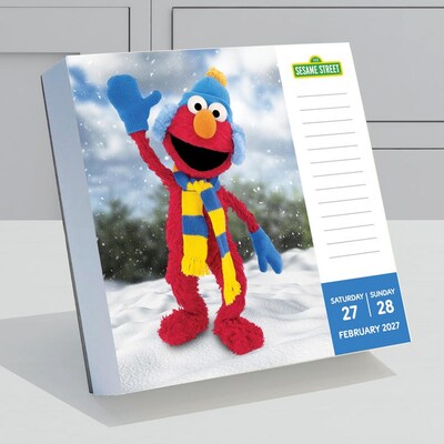 2027 TF Publishing Sesame Street 5.25 x 5.25 Daily Day-to-Day Calendar, Multicolored (27-3004)