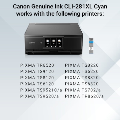 Canon CLI-281 XL Cyan High Yield Ink Cartridge (2034C001)