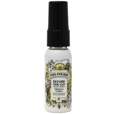 Poo-Pouri Original Citrus Scent Spritzer, 1 oz Bottle, 6 Bottles/Bag, 24 Bags/Carton
