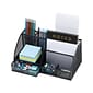 Mind Reader 7-Compartment Metal Desk Organizer File and Accessory Storage, Black (JOEORG-BLK)