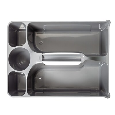 Libman Commercial 6-Compartment Cleaning Caddy, Gray, 6/Carton (1225004)