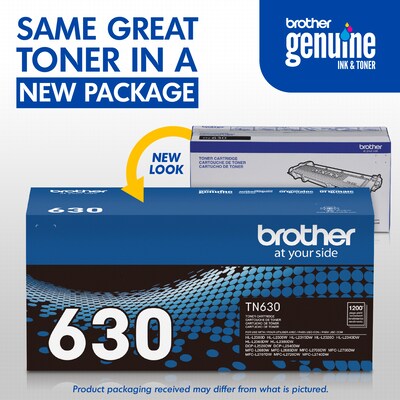 Brother TN-630 Black Standard Yield Toner Cartridge,