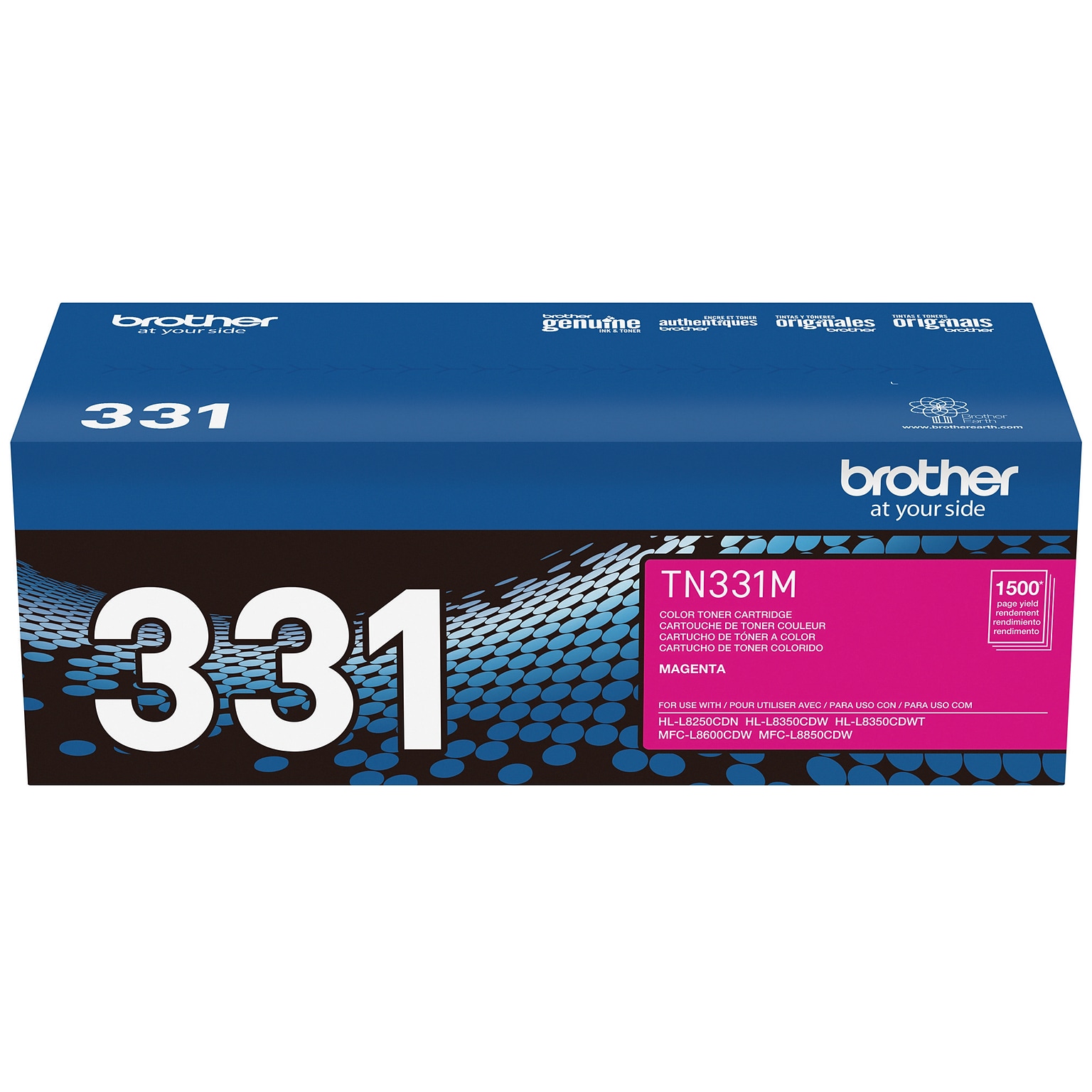 Brother TN-331 Magenta Standard Yield Toner Cartridge, Print Up to 3,500 Pages (TN331M)