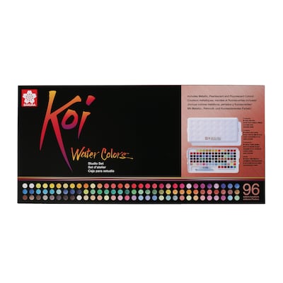 Sakura Koi Waterpaint, Assorted Colors, 96 Colors/Set (SAKXNCW96N)