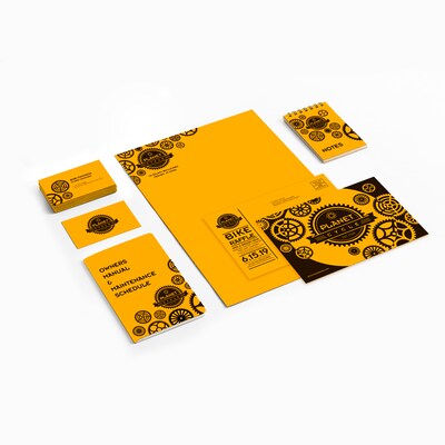 Astrobrights 65 lb. Cardstock Paper, 8.5" x 11", Galaxy Gold, 250 Sheets/Ream, 8/Ream (WAU22771CT)