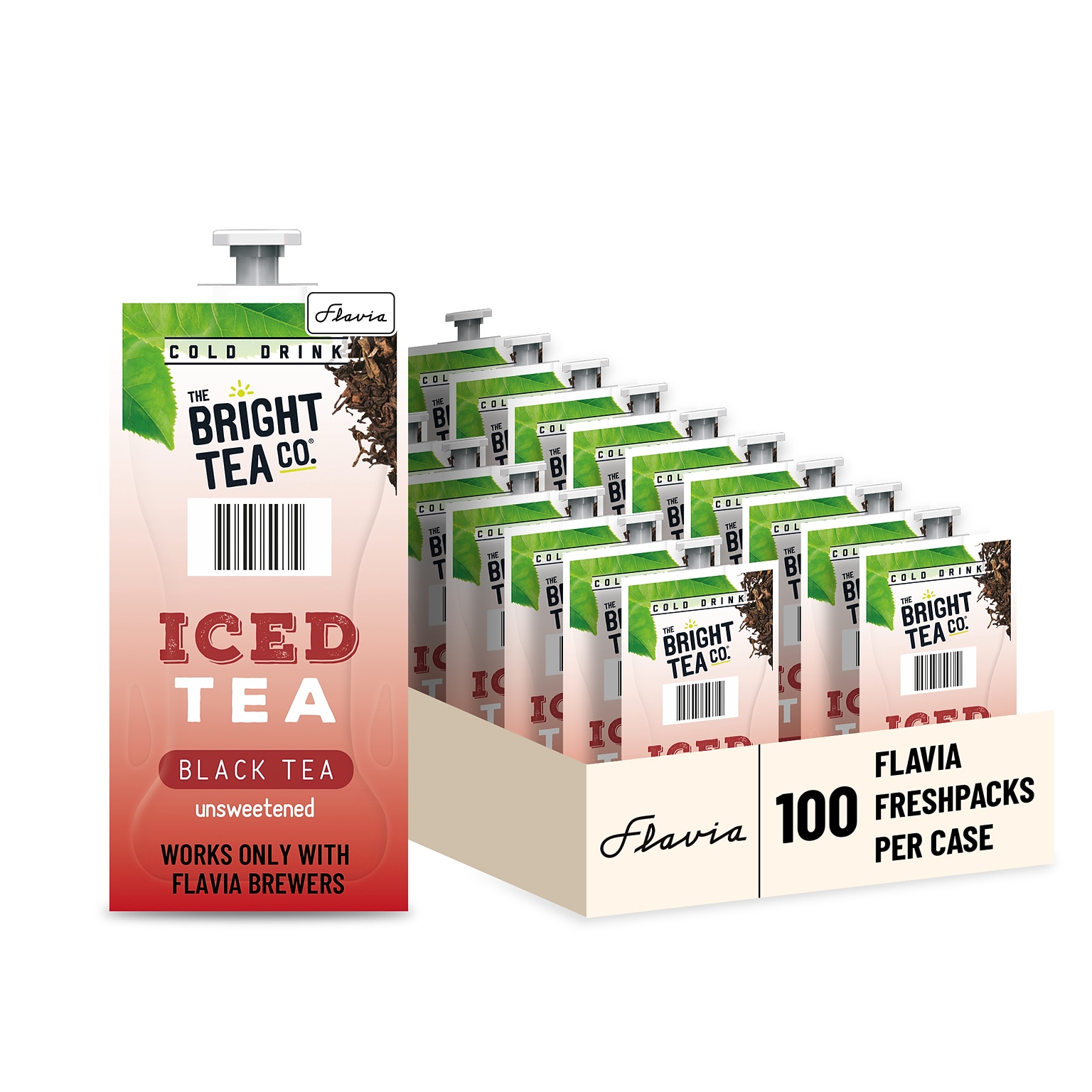 Lavazza Bright Tea Co. Black Tea, Flavia Freshpacks, 100/Carton (48047)