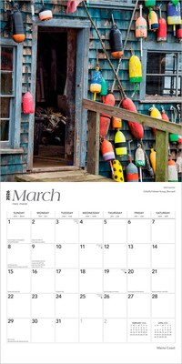 2026 BrownTrout Maine Coast 12" x 12" Monthly Wall Calendar (9798330704453)