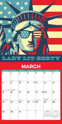 2026 Willow Creek My Favorite Color is 'Merica 12" x 12" Monthly Wall Calendar (52075)