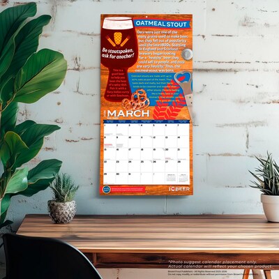 2026 BrownTrout I Love Beer 12" x 12" Monthly Wall Calendar (9798330703821)