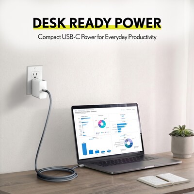 Overtime W49 100W USB-C Home Charger with 6 ft. 100W USB-C Cable (OCHW49WHBD1)