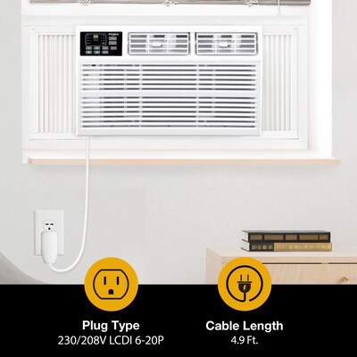Whirlpool 230-Volt 12,000 BTU Window Air Conditioner with Remote, White (WHHW122AW)