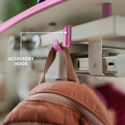 Mount-It! 26"W Kid's Desk with Chair, Pink (MI-10203)