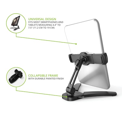 Kanto Universal Phone and Tablet Stand with Mounting Brackets, Black (DS150)
