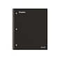Staples Premium 1-Subject Notebook, 8" x 10.5", Wide Ruled, 100 Sheets, Black (TR20956)