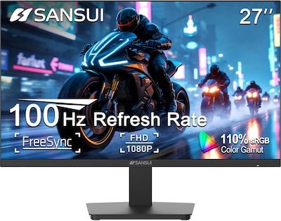 Sansui 27 FHD 100Hz VA Adaptive Sync Monitor, Black (S27BF2FS)