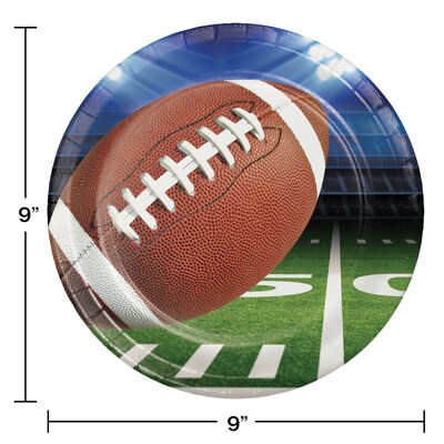 Creative Converting Football Party Paper Plates, 96/Pack (331933)