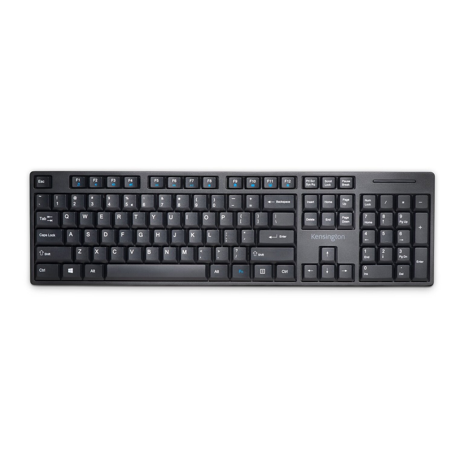 Kensington Pro Fit Low-Profile Spill-Proof Wireless Keyboardm, Black (K75229US)