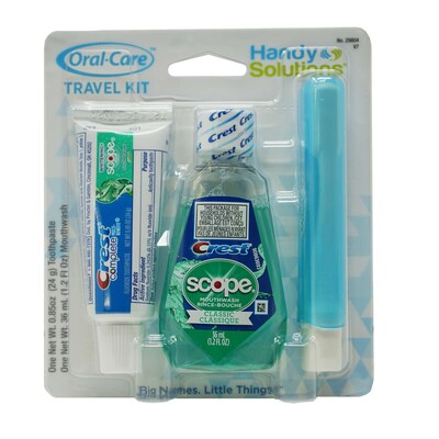 Handy Solutions Oral Care 3 Piece Kit, 6 Kits/Traypack, 8 Traypacks/Carton