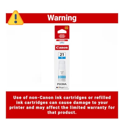 Canon GI-21 Cyan Standard Yield Ink Bottle (CNM4537C001)
