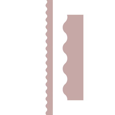 Teacher Created Resources Light Mauve Scalloped Border Trim, 35 ft., Light Mauve, 6 Packs/Bundle (TCR1330-6)