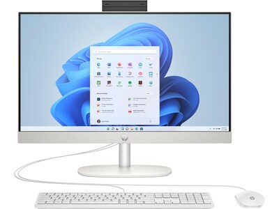 HP 24-cr0026 23.8 Touchscreen All-in-One Desktop Computer, Intel Core i3-N300, 8GB Memory, 256GB SS