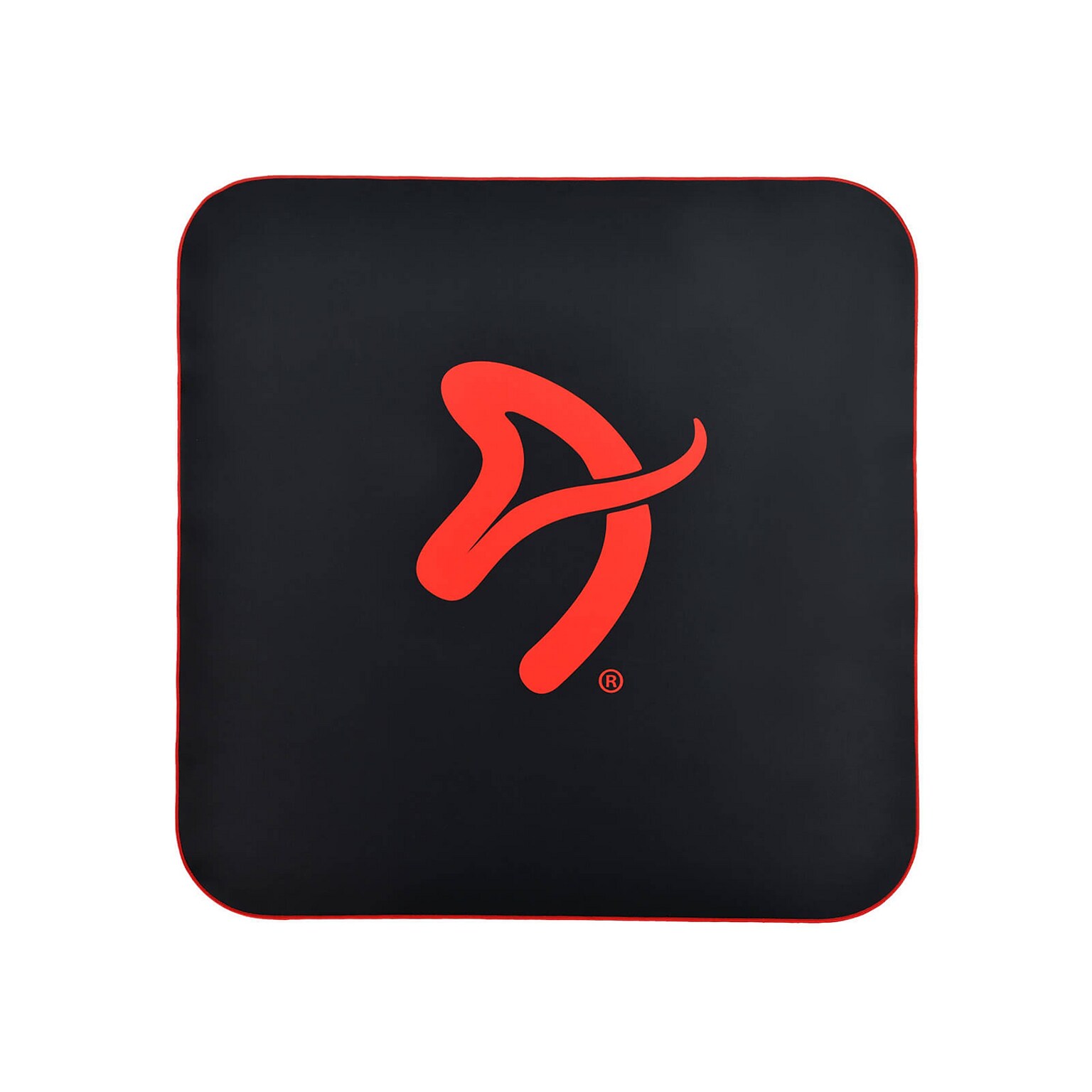 Arozzi ZONA Quattro Collection Carpet & Hard Floor Chair Mat, Black/Red (AZ-ZONA-QTRO-BKRD)