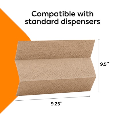 Coastwide Professional™ Recycled Multifold Paper Towels, 1-ply, 250 Sheets/Pack, 16 Packs/Carton (CW25228)