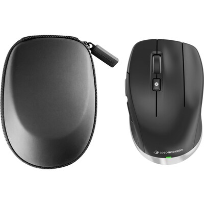 3Dconnexion CadMouse Wireless Ergonomic Curved Optical USB Mouse, Black (3DX-700118)