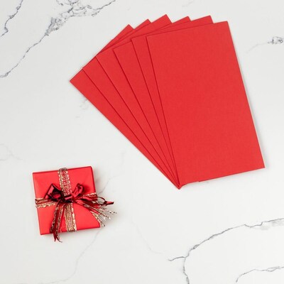 JAM Paper Wrapping Paper Sheets, 25' x 20", Red, 6/Pack(2770135262RE)