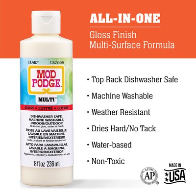 Mod Podge Multi Sealer, 8oz., Gloss, 3/Pack (MODCS27686-3)