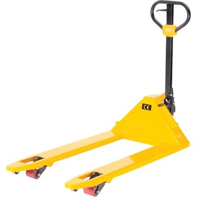 Global Industrial Industrial Duty Manual Pallet Jack, 5500 lb. Capacity, 21W x 48L Forks (251784)