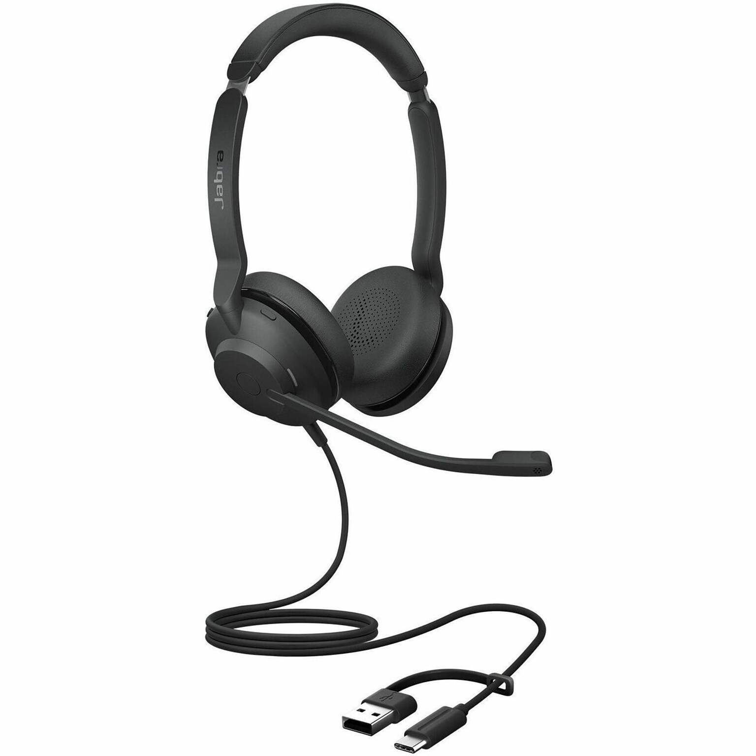 Jabra Evolve2 30 SE Stereo Headset, USB-A/USB-C, UC Certified, Black (23189-989-879-01)