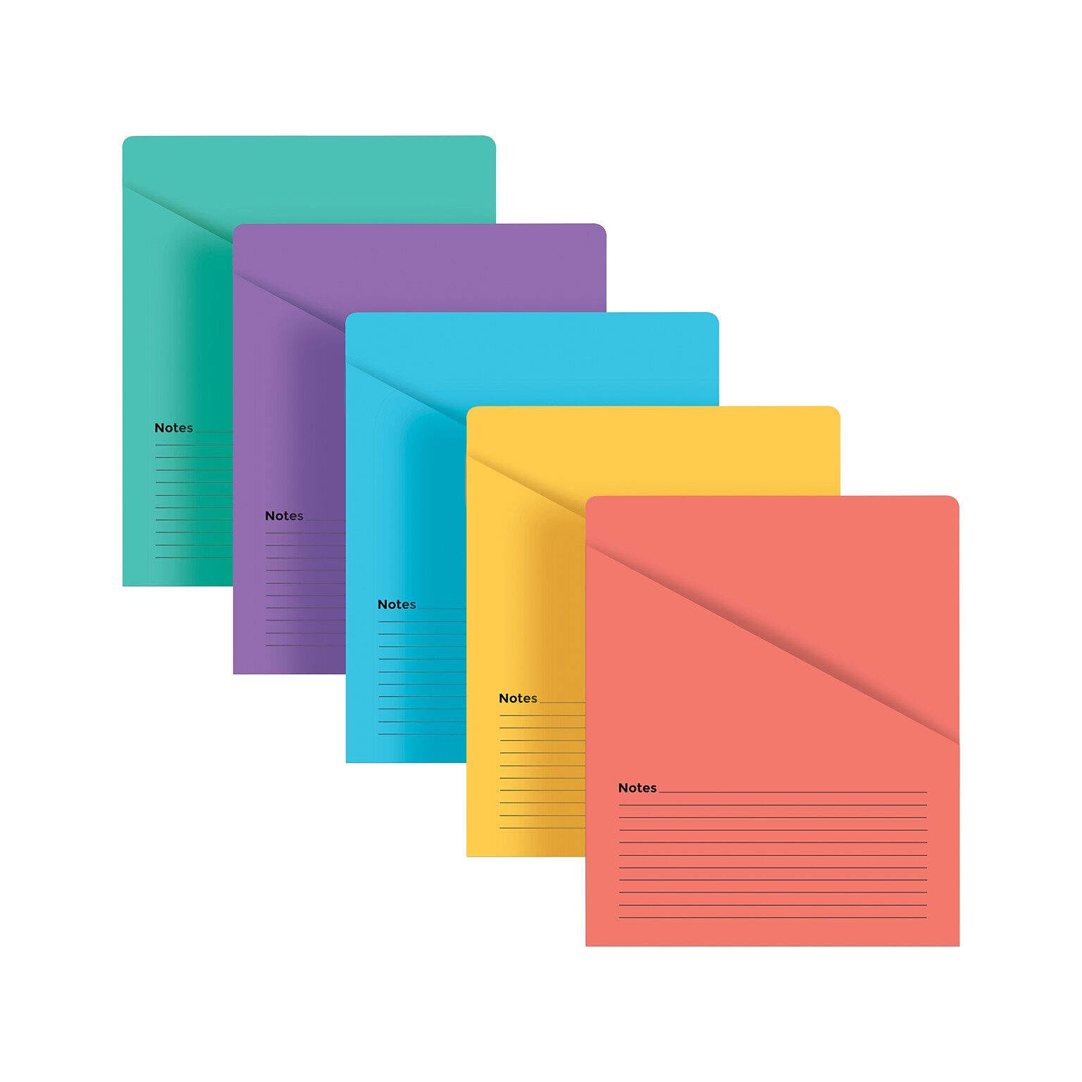 Better Office File Jackets, Letter Size, Assorted Colors, 25/Pack (89225-25PK)