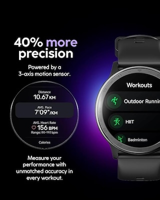 Cubitt AURA 2 Smart Watch, GPS, 36mm, Aluminum Case, Blue, Silicone Band (CT-AURA2-2)