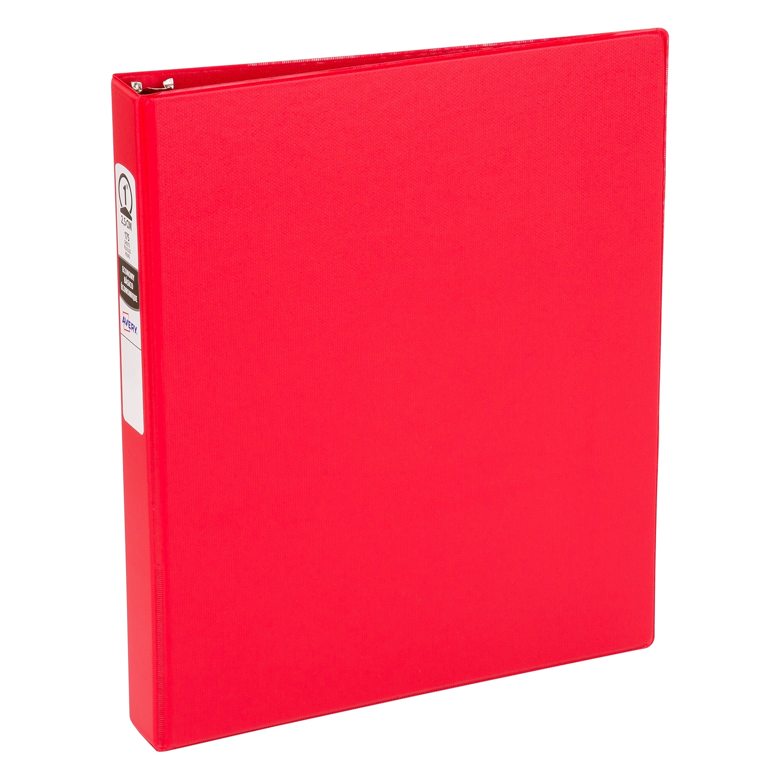 Avery 1 3-Ring Non-View Binders, Red (03310)