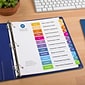 Avery Ready Index Table of Contents Paper Dividers, Jan-Dec Tabs, Multicolor, 6 Sets/Pack (11830)