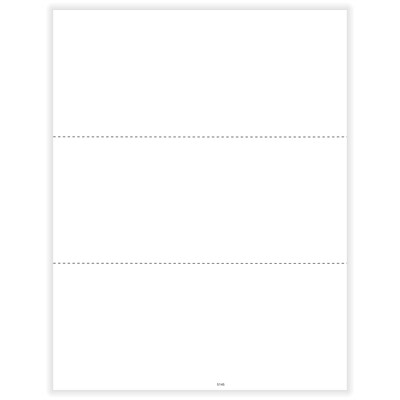 ComplyRight 2026 Blank Tax Form for 1099, 1098, 5498, 3-Up, Horizontal Perforation w/o Stub, 1,500/Pack (5145B)