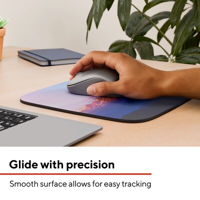 Staples TECH Non-Skid Mouse Pad, MOUNTAIN SUNRISE (ST63282)