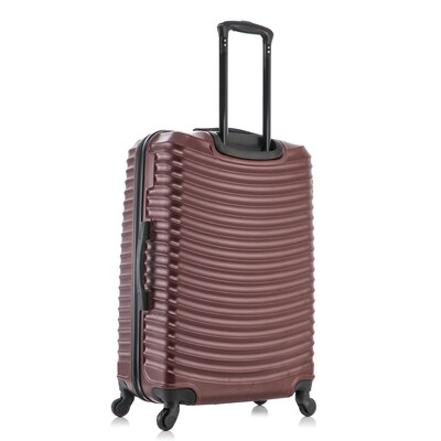 DUKAP Adly 3-Piece Hardside Spinner Luggage Set, TSA Checkpoint Friendly, Wine (DKADLSML-WIN)