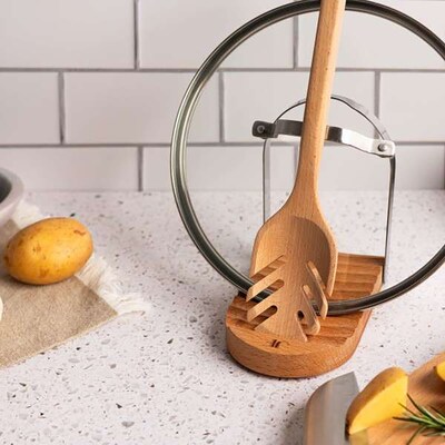 Spoon & Lid Rest, Trivet & Cookbook Holder
