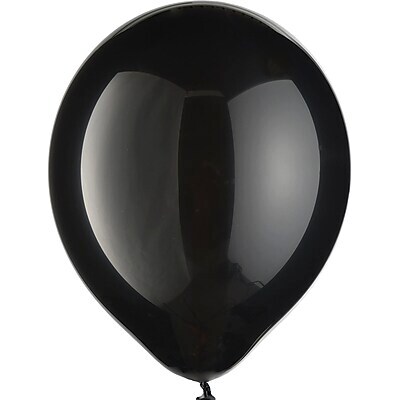 Party City 11 Latex Balloons, Jet Black, 15/Pack (AM113252-10-P)