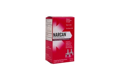 Narcan Nasal Spray, 2 Pieces/Box, 3 Boxes/Carton (91565)