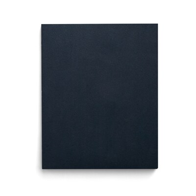 Staples Smooth 2-Pocket Paper Folder, Navy, 25/Box (50762/27539-CC)