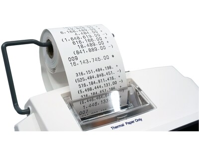 Victor 12-Digit Basic Calculator with Thermal Printer, White (1226)