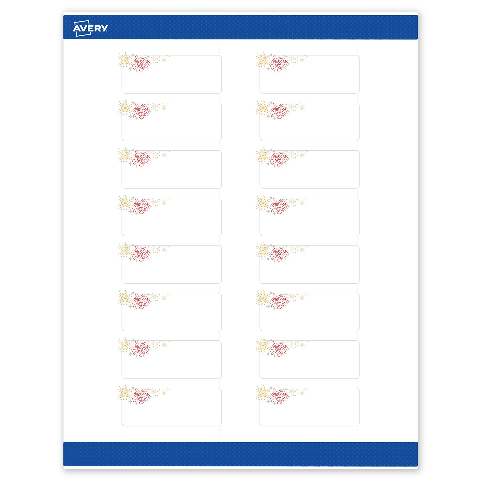 Avery Rectangle Multipurpose Labels, 1 x 2-5/8, White, 160/Pack (19479370426)